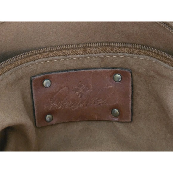 Patricia Nash‎ Cassini Wristlet Brown Leather 8x6 Vtg